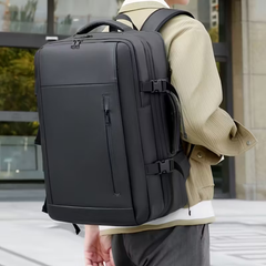 Traveling Bag Vacuum Compression With Air Pump Device 17-Inch Backpack, Waterproof Oxford Fabric