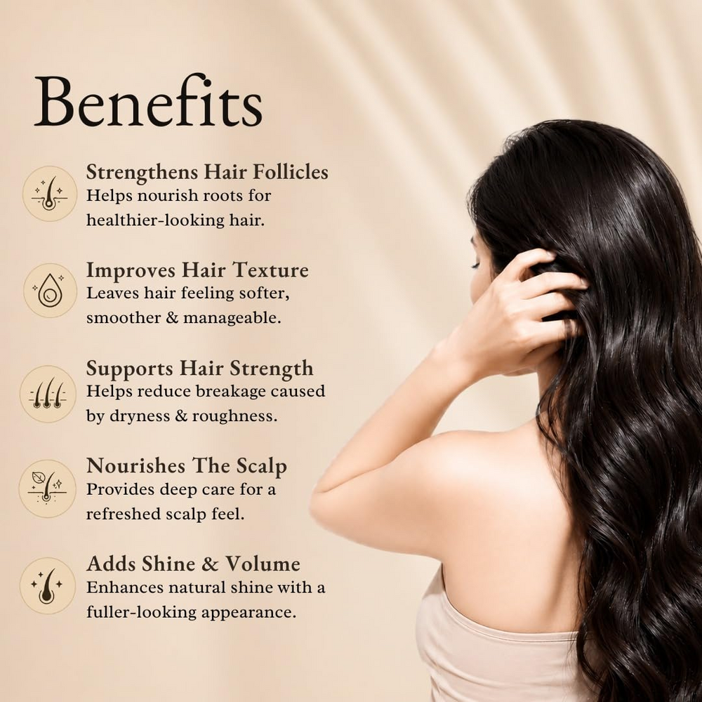 Herbal Hair Oil  | Semi-Filtered Formula with Rosemary, Bhringraj, Amla, Hibiscus, Kalonji, Argan & Jojoba Oils | 200ml